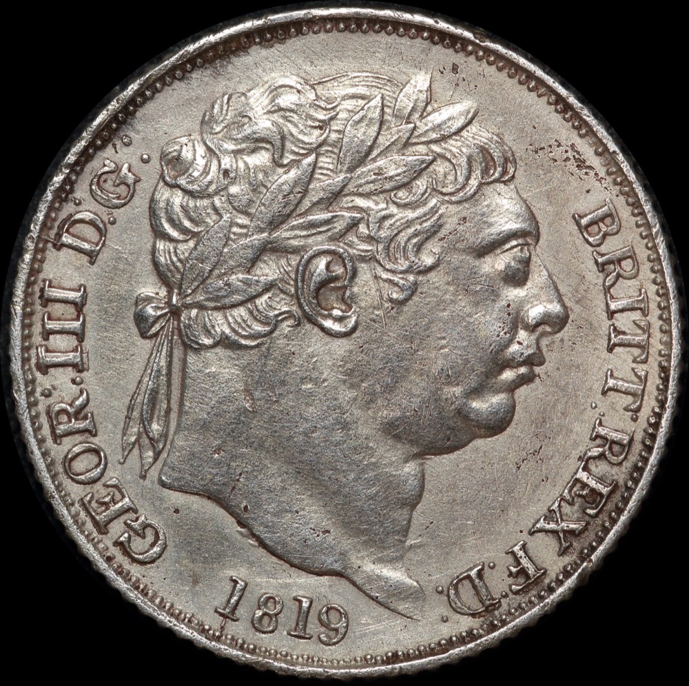 1819 Silver Sixpence George III S#3791 Extremely Fine product image