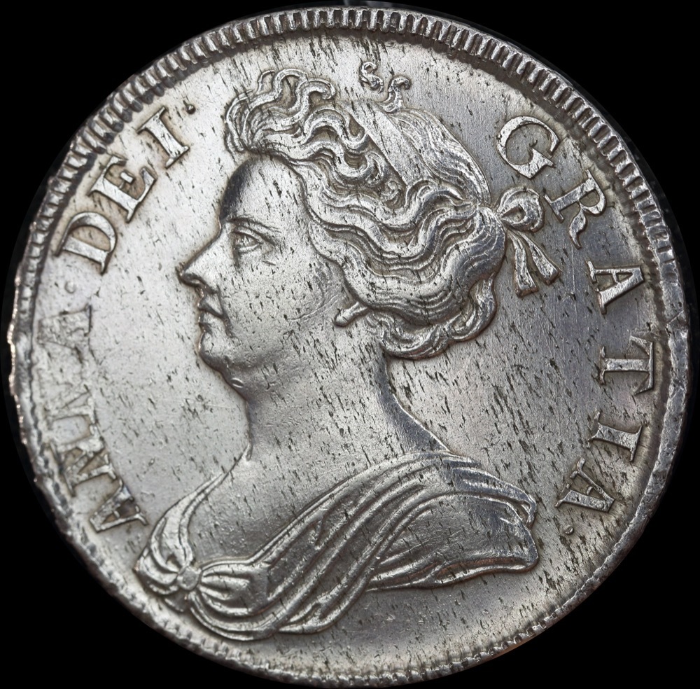 1708 Septimo Silver Half Crown Anne S#3604 Extremely Fine product image