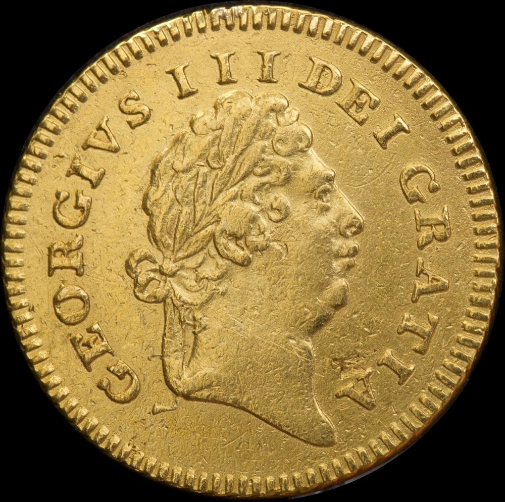1803 Gold Third Guinea George III S#3739 good VF product image