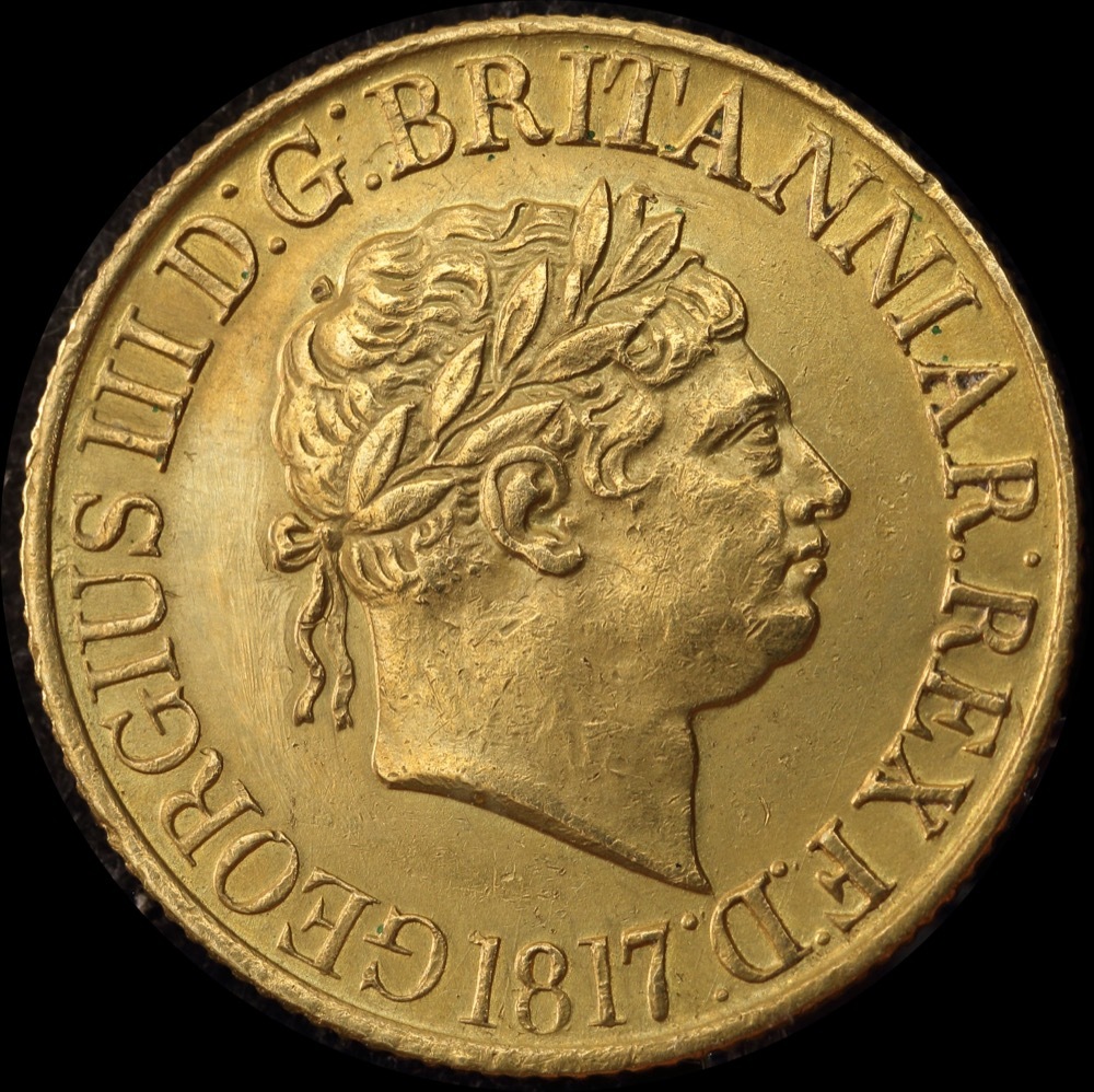 1817 Gold Sovereign George III S#3785 good VF product image
