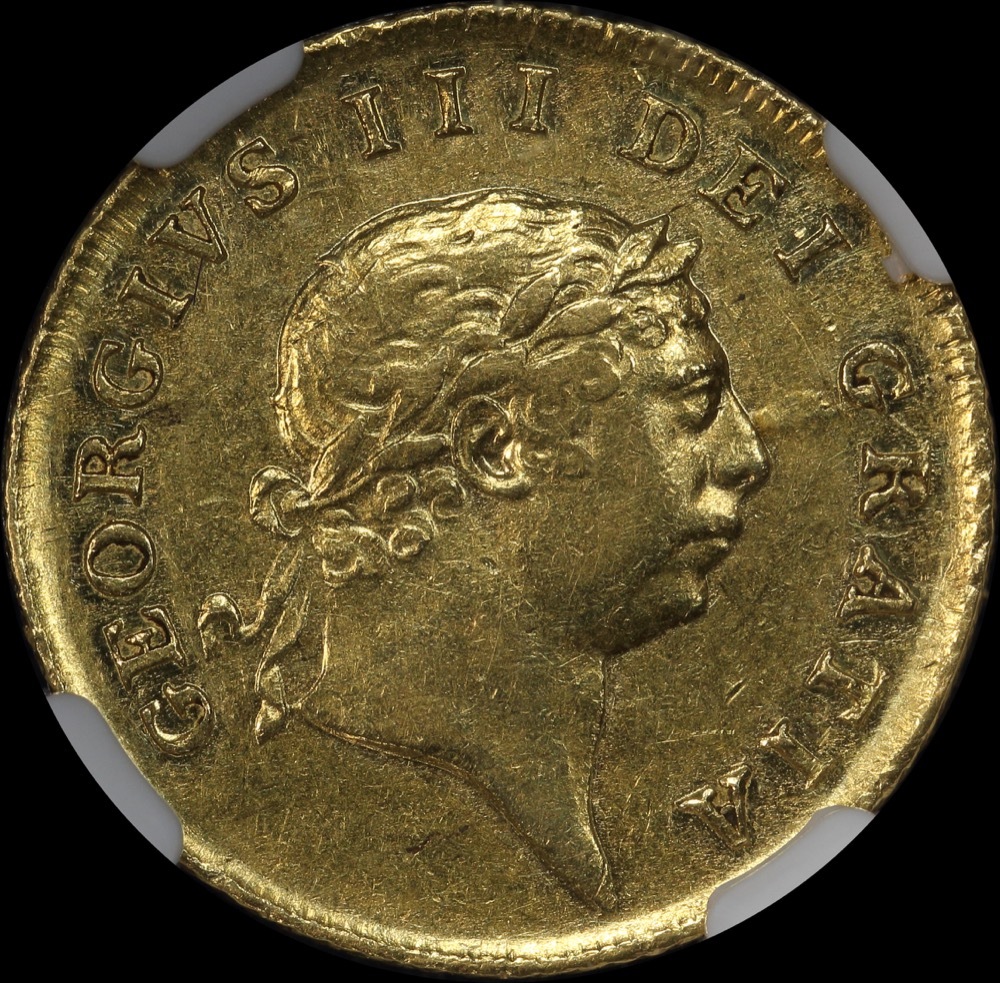 1804 Gold Half Guinea George III S#3737 NGC AU55 product image