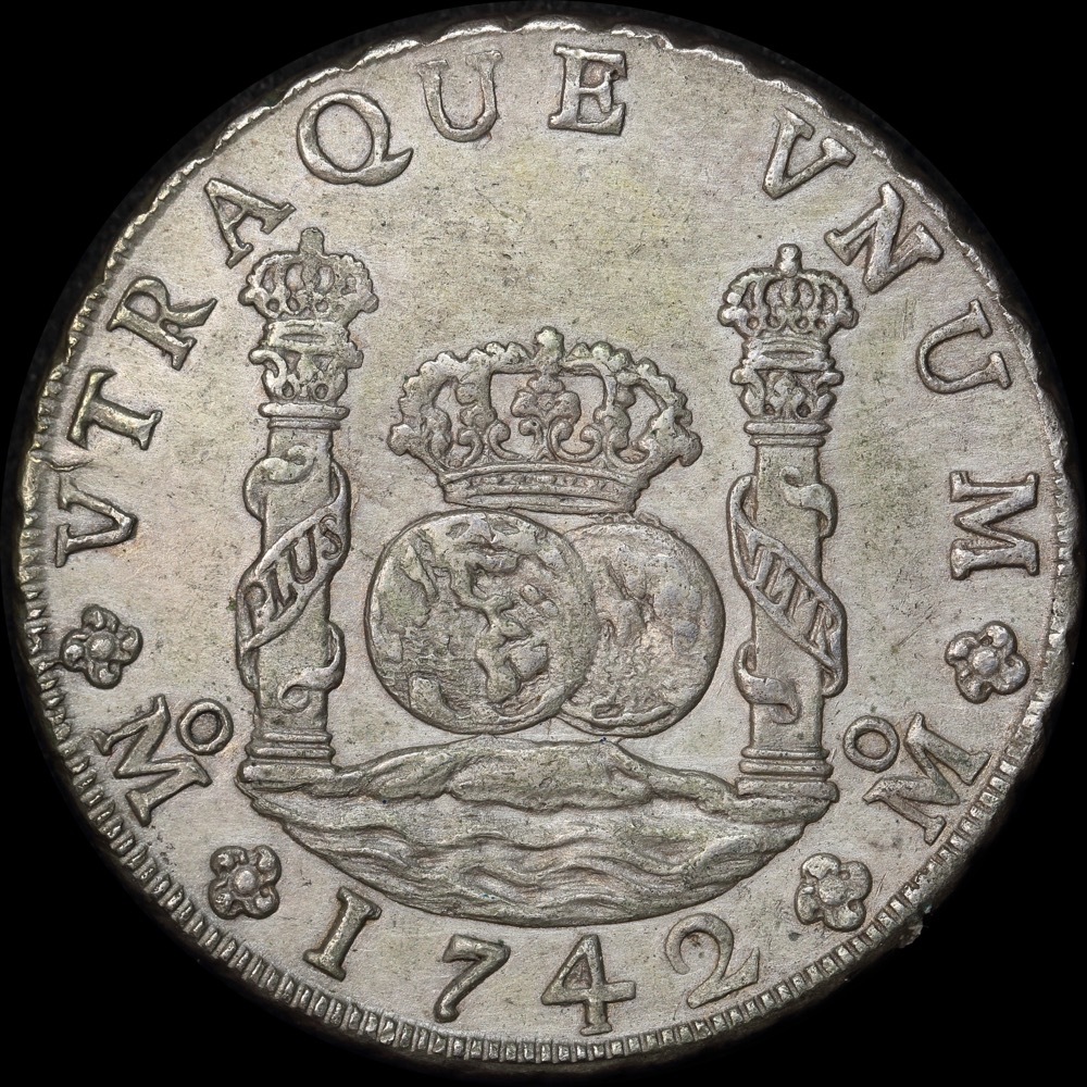 Mexico 1742 Silver 8 Reales KM# 103 about Unc product image