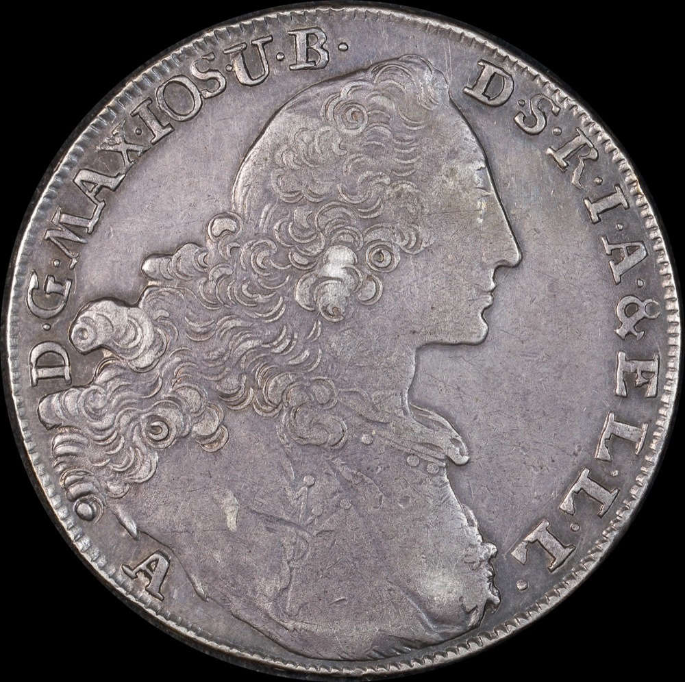 German States (Bavaria) 1770 Silver Thaler KM# 234.2 Very Fine product image