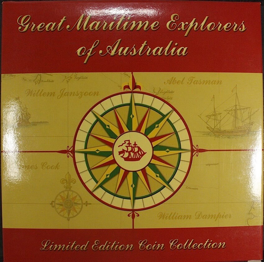 Tuvalu 2006 Silver Four Coin Proof Set Great Maritime Explorers of Australia product image