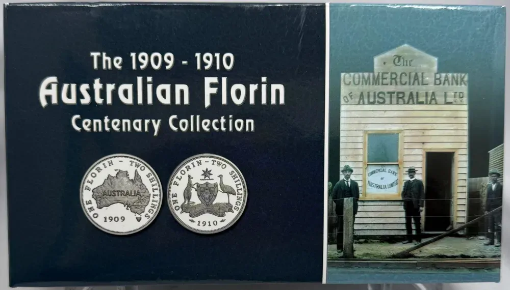 Cook Islands 2005 Silver Two Coin Proof Set Australian Florin Centenary product image