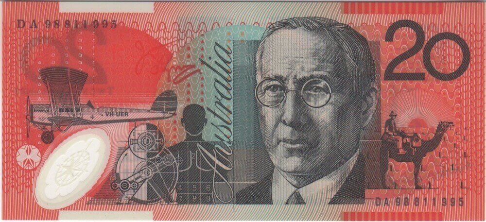 1998 $20 Note DA98 Last Prefix Macfarlane/Evans R418bL Uncirculated product image