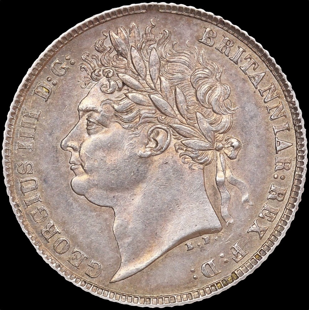1821 Silver Sixpence George IV S#3813 about Unc product image