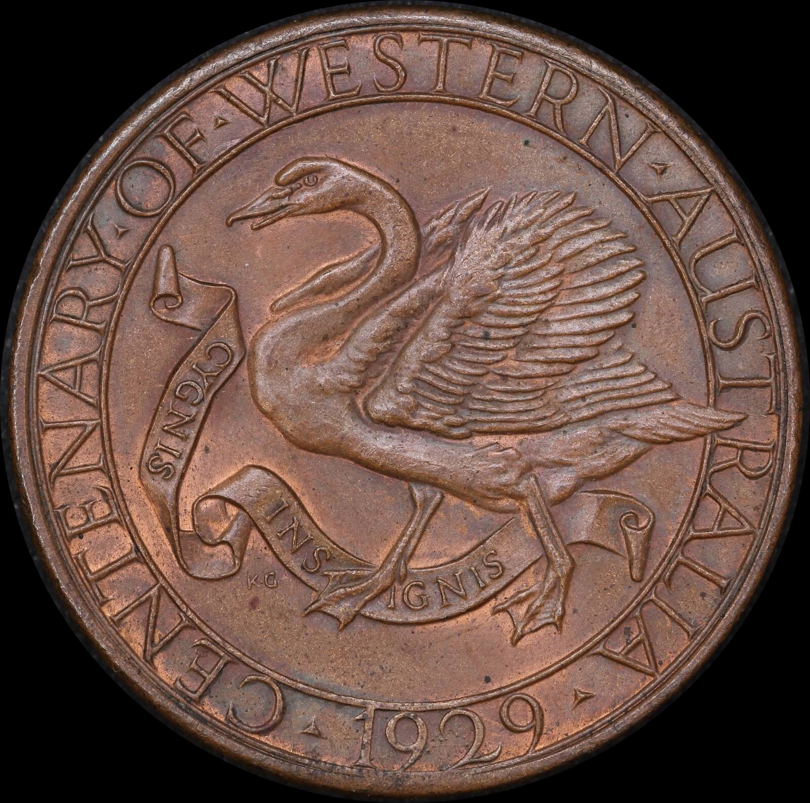 Centennial Medallion WA State Government 1929 good Extremely Fine With Presentation Bag product image