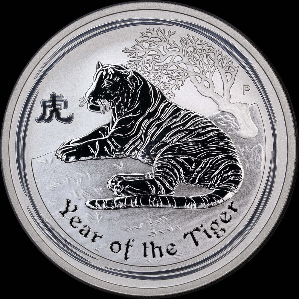 2010 Silver Lunar 1oz Coin Tiger - Series II product image