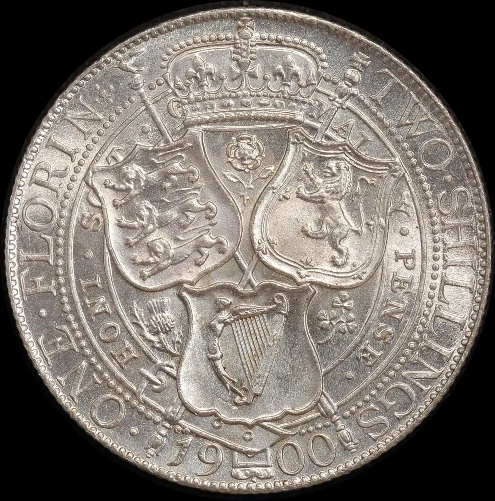 1900 Victoria Silver Florin S#3939 Uncirculated product image