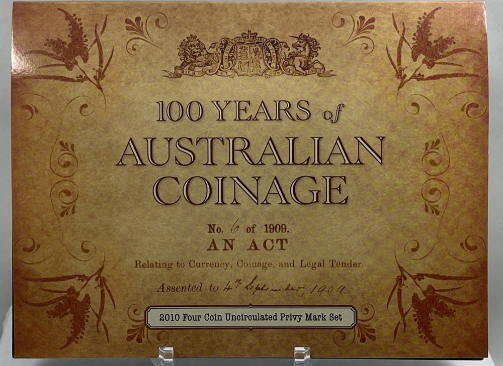 2010 Four Coin Privy Mark Set 100 Years of Coinage product image