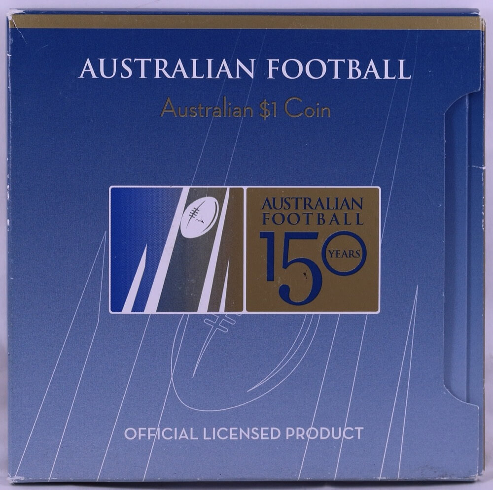 2008 Perth Mint 1 Dollar Unc Coin Australian Football AFL 150 Years product image