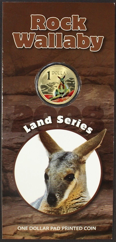 2008 Carded 1 Dollar Coin Land Series - Rock Wallaby product image