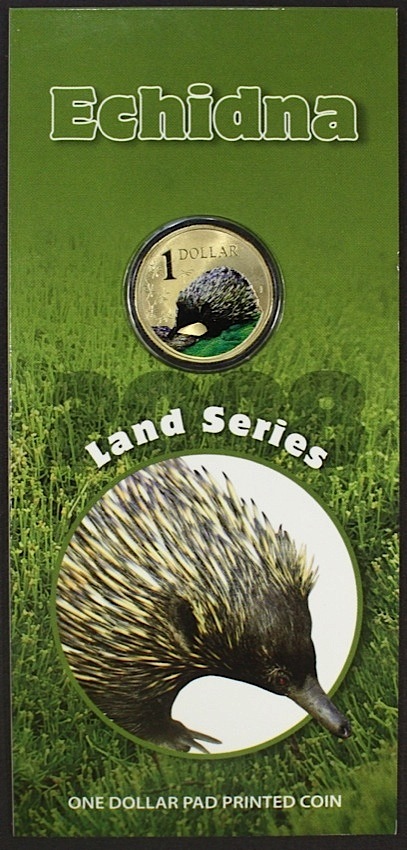 2008 Carded 1 Dollar Coin Land Series - Echidna product image