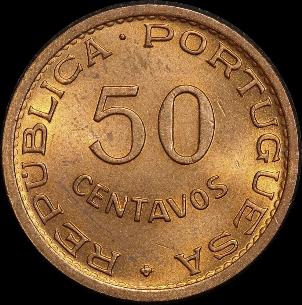 Timor 1970 Bronze 50 Centavos KM#18 Uncirculated product image