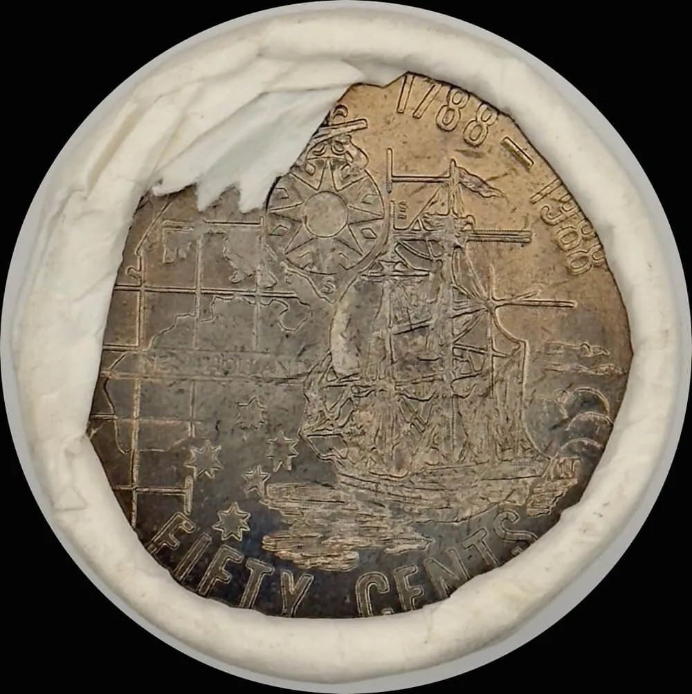 1988 50 Cent Mint Roll Bicentennial (Tails/Tails) product image