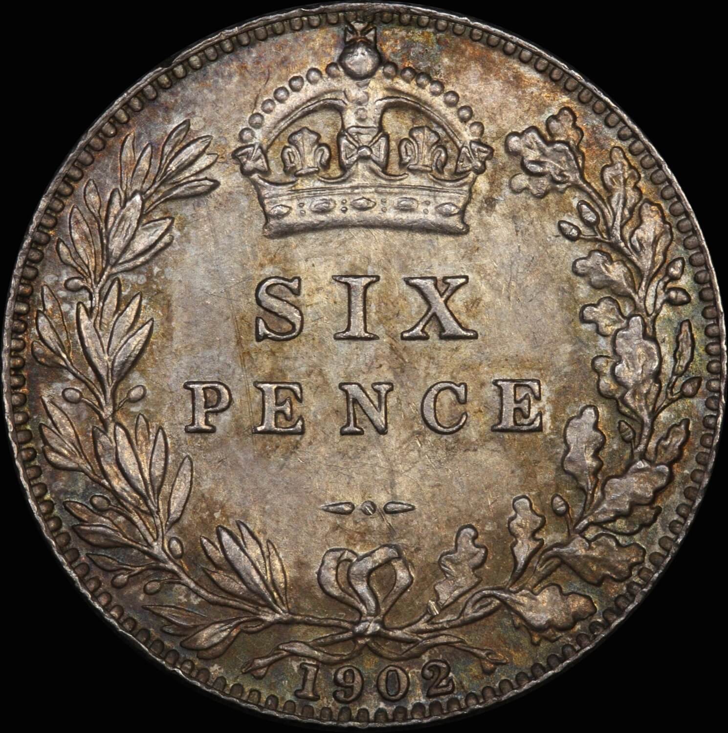 1902 Silver Sixpence Edward VII PCGS MS64 product image