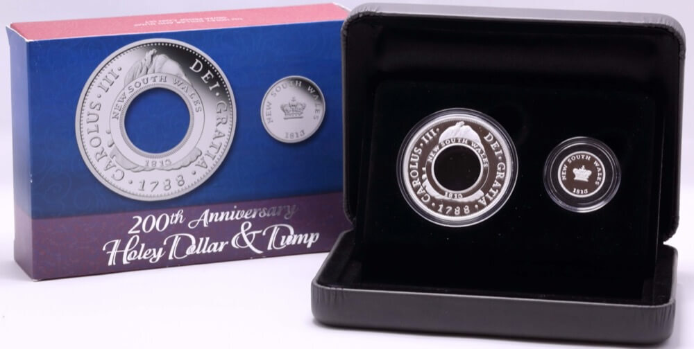 2013 Silver 2 Proof Coin Set Holey Dollar And Dump product image