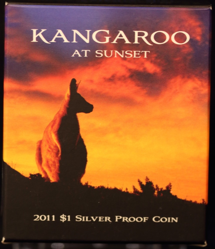 2011 One Dollar Silver Kangaroo At Sunset product image