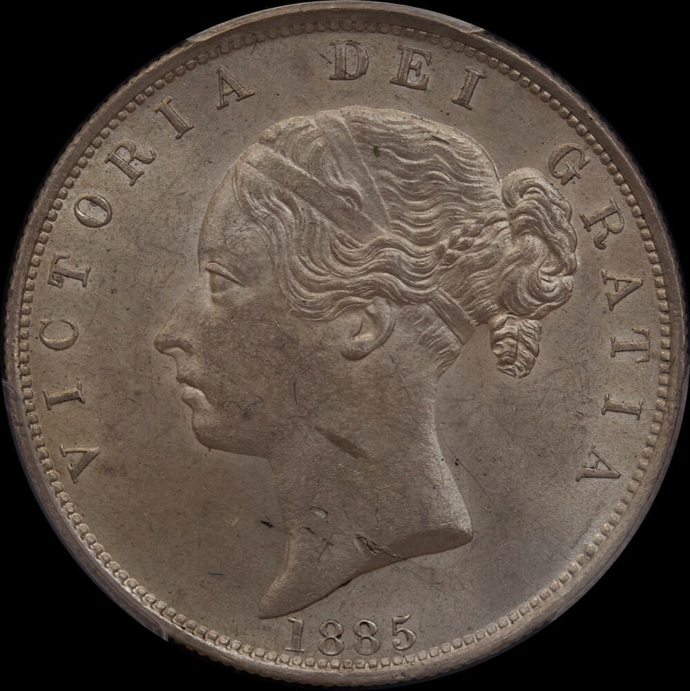 1885 Silver Halfcrown Victoria S#3889 PCGS MS63 product image