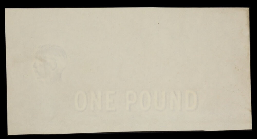 1933 One Pound Form Unissued Edward VIII Watermark good EF product image