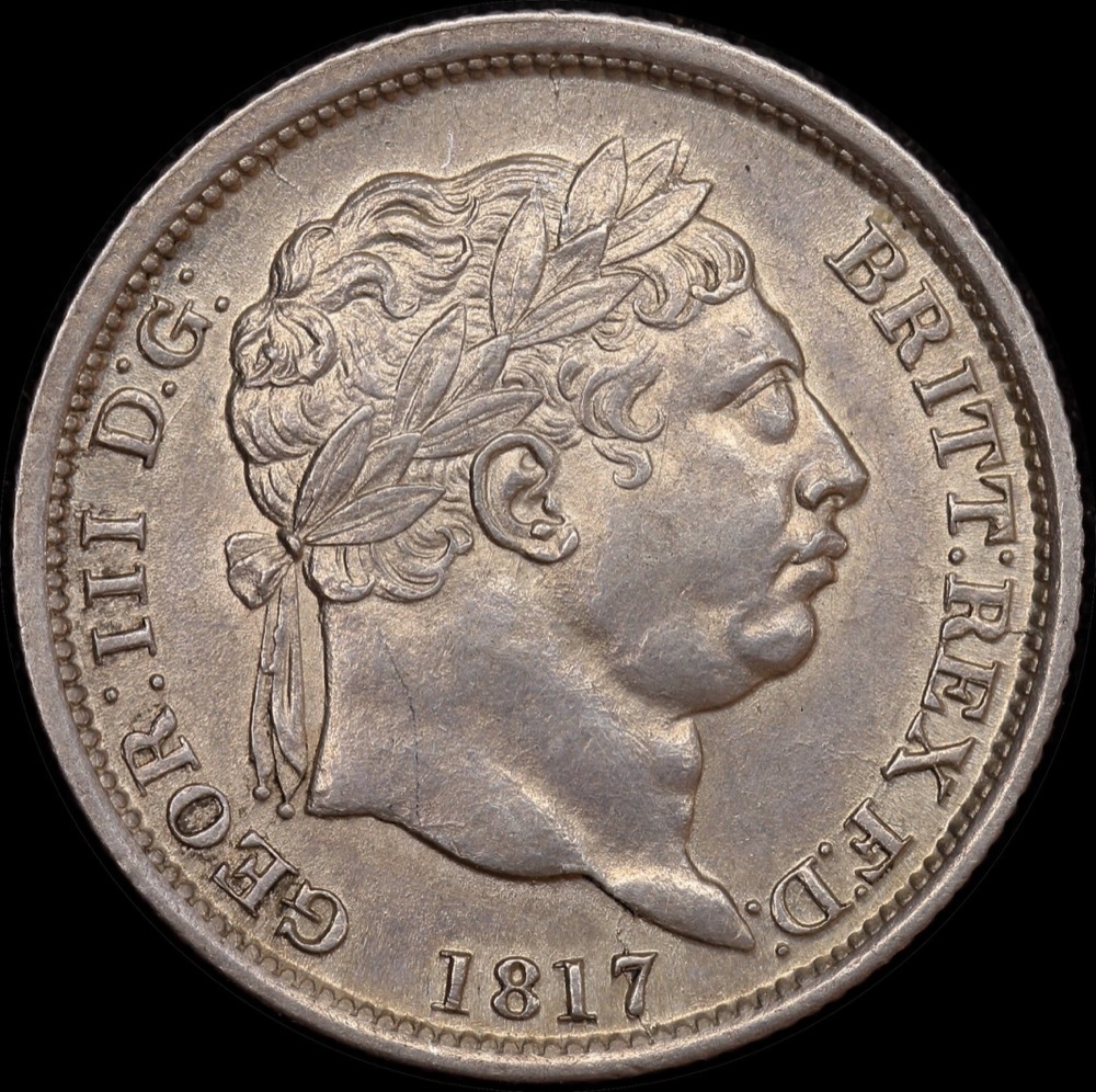 1817 Silver Shilling George III S#3790 about Uncirculated product image