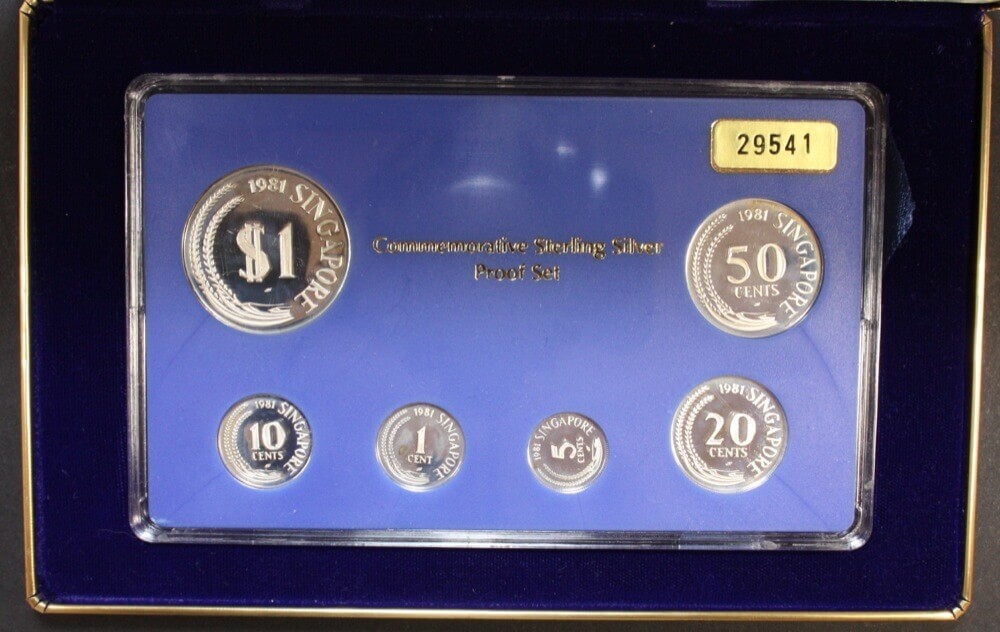 Singapore 1981 Silver Proof Coin Set product image