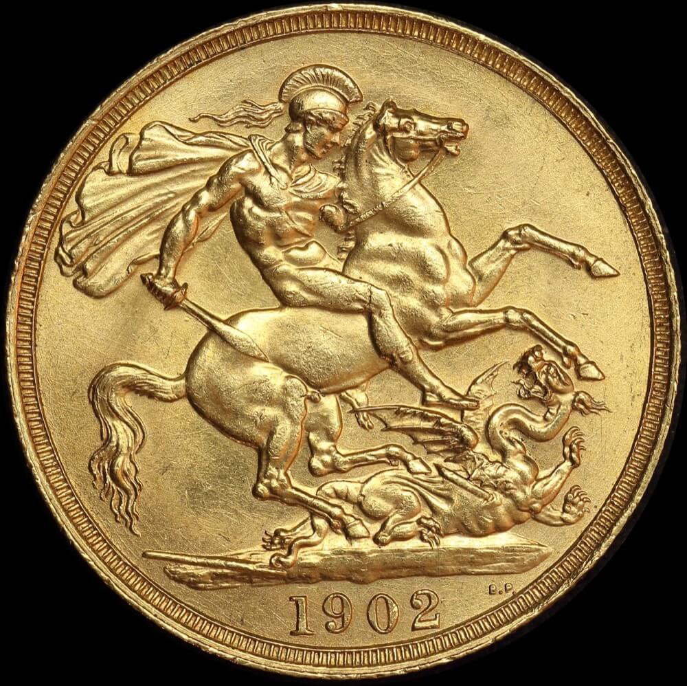 1902 Gold Two Pound Edward VII about Unc product image