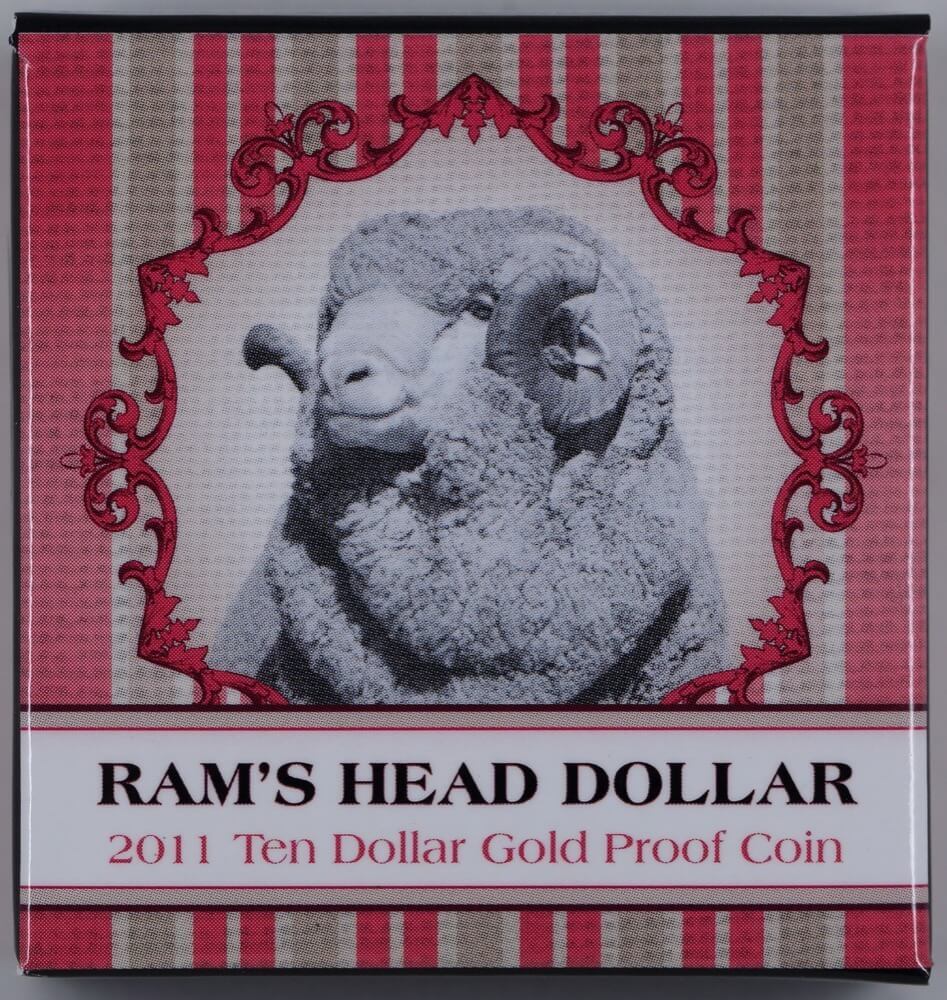 2011 Ten Dollar Gold Proof Coin Ram's Head product image