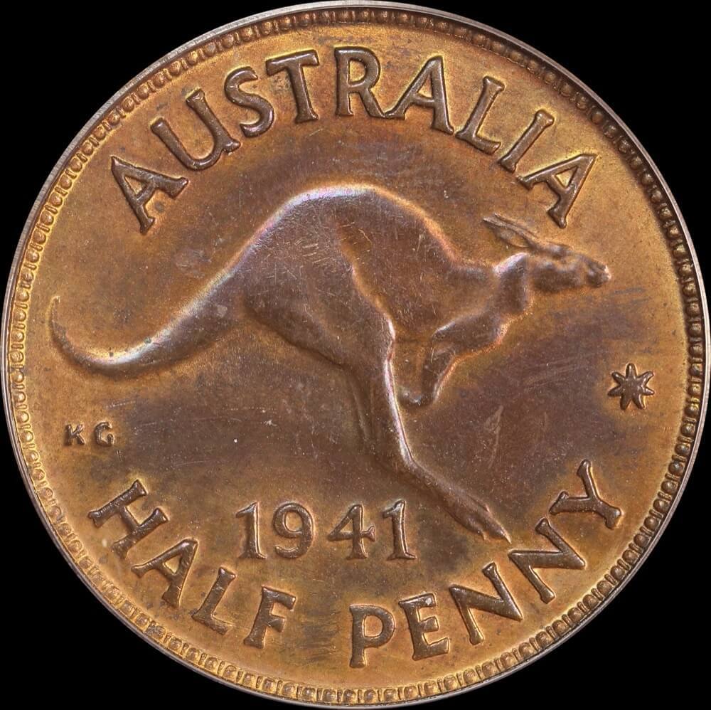 1941 Halfpenny PCGS MS63RB product image