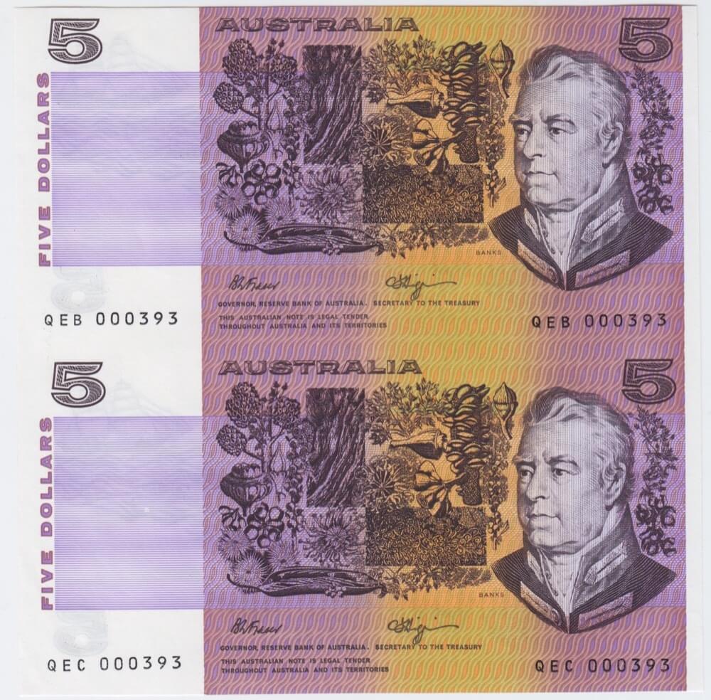 1992 Five Dollar Vertical Pair Deluxe product image