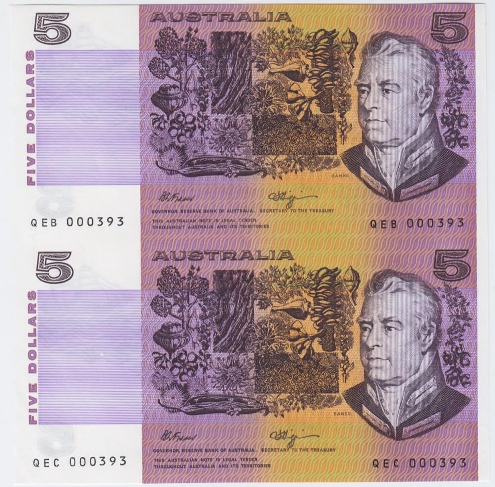 1992 Five Dollar Vertical Pair Deluxe product image