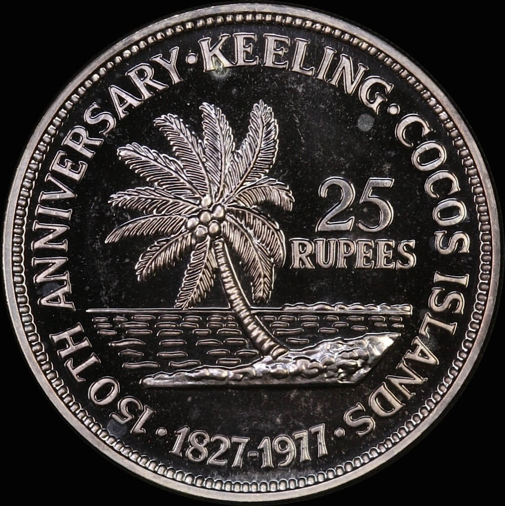 Keeling-Cocos Islands 1977 Silver Proof 25 Rupees product image