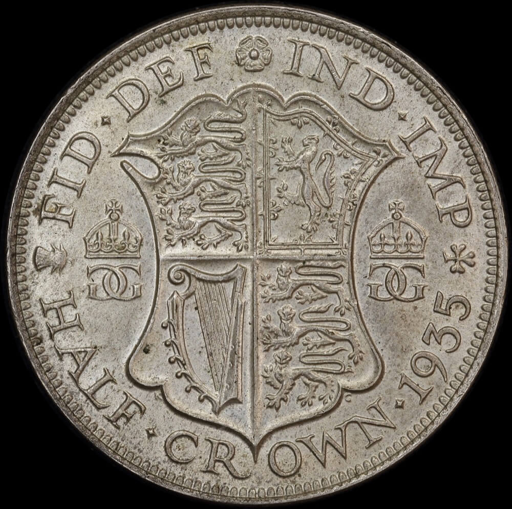1935 Silver Half Crown George V Uncirculated product image