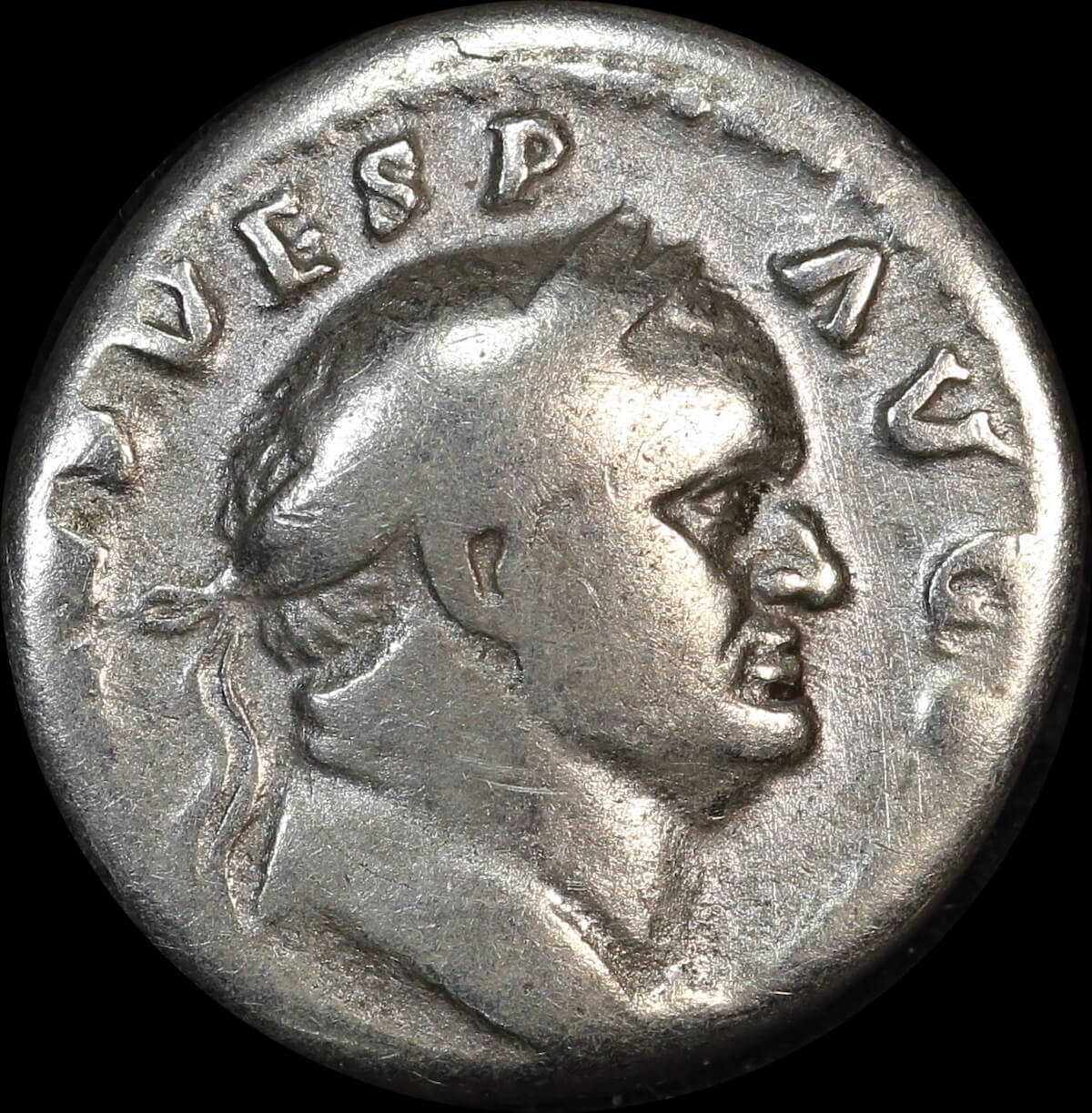 Ancient Rome (Imperial) 72 - 73 A.D. Vespasian Silver Denarius Priestly implements Fine product image