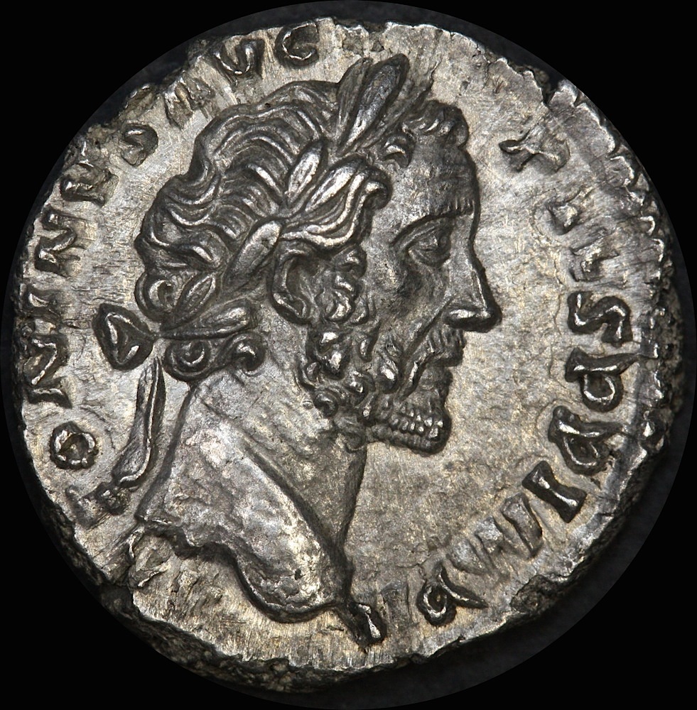 Ancient Rome (Imperial) 157 - 158 A.D. Antoninus Pius Silver Denarius Aequitas Extremely Fine product image