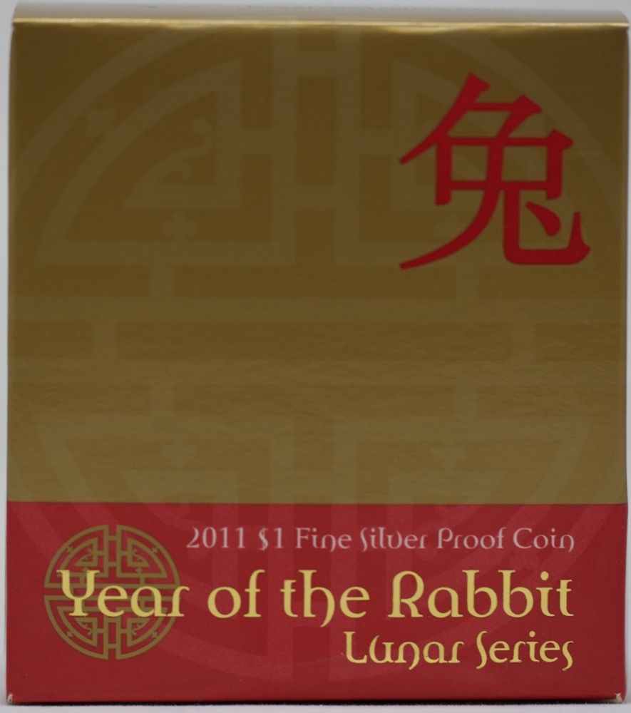 2011 One Dollar Silver Proof Lunar Year of the Rabbit product image