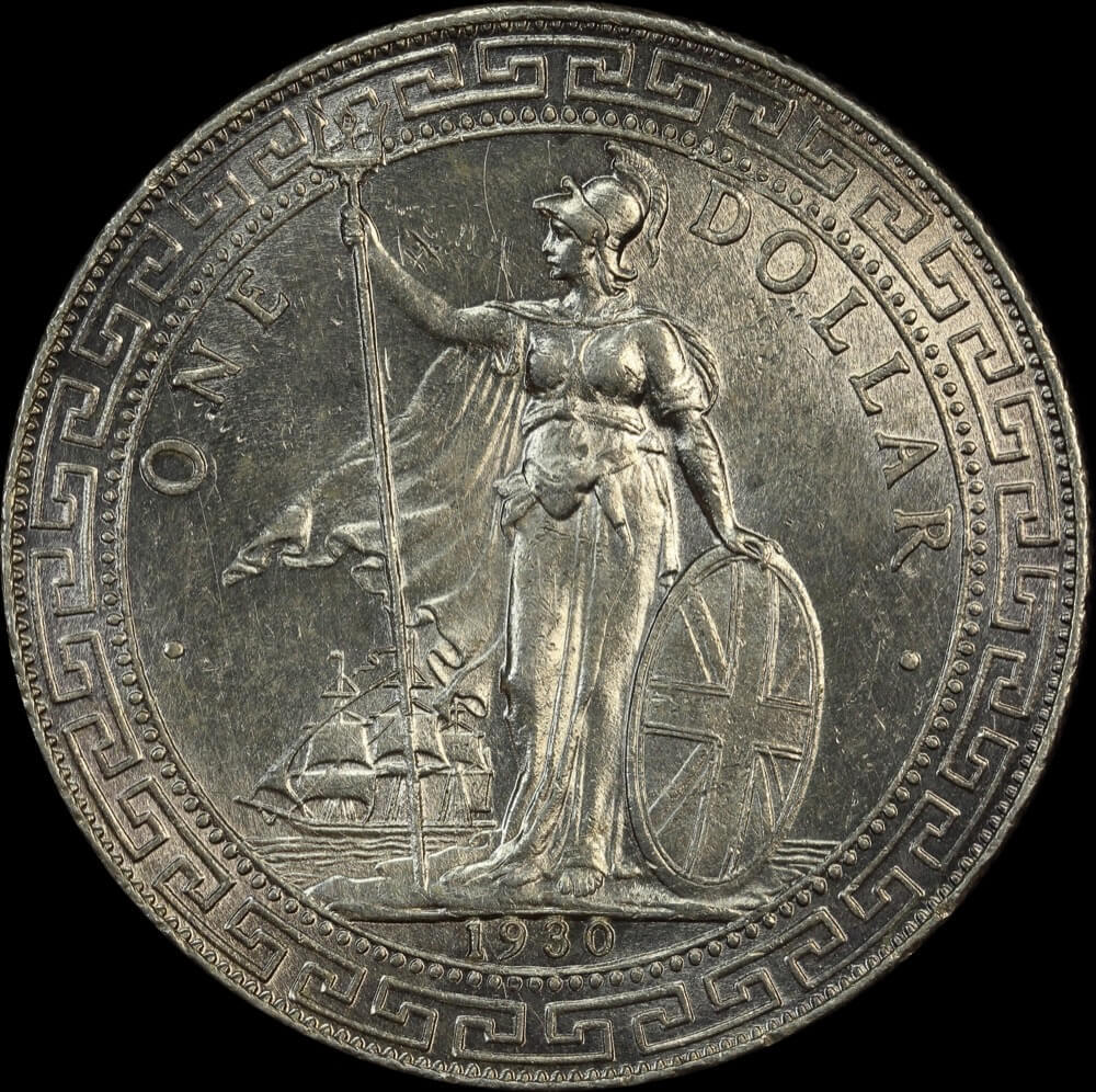 Great Britain 1930-B Silver Trade Dollar KM#T5 Uncirculated product image