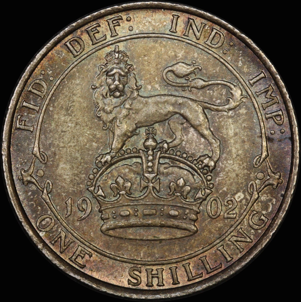 1902 Silver Shilling Edward VII S#3982 PCGS MS63 product image