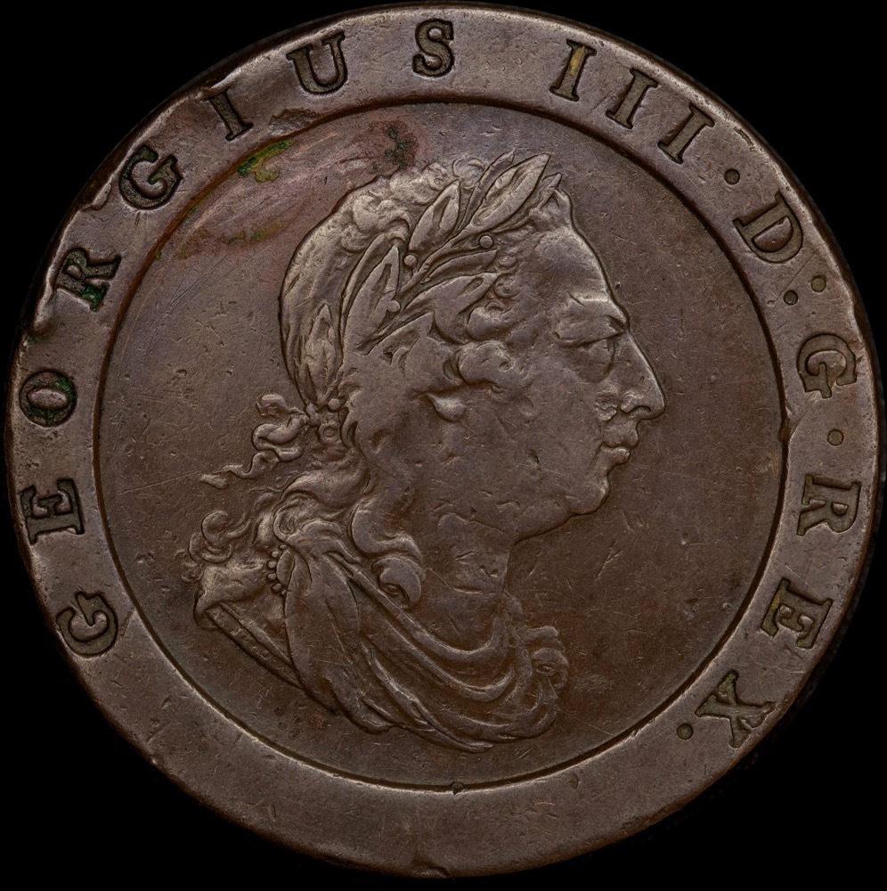 1797 Copper Cartwheel Twopence S#3776 about VF product image