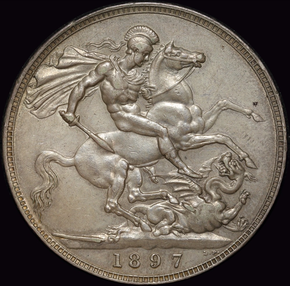 1897 Silver Crown Victoria S#3937 good EF product image