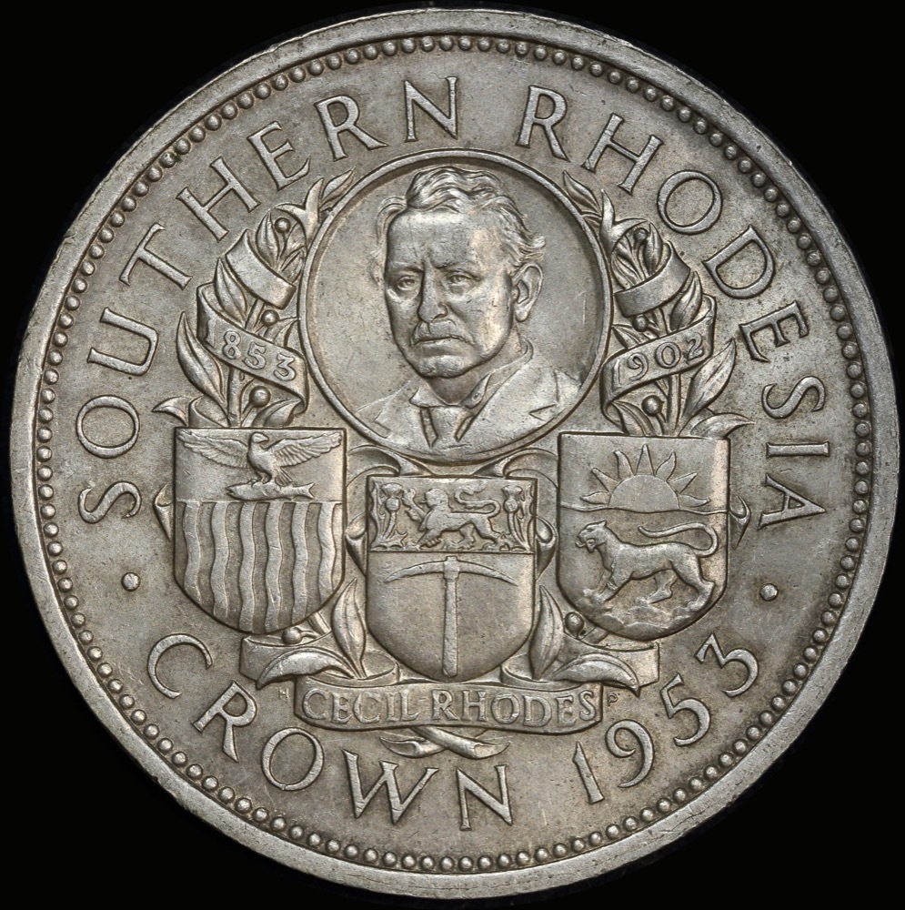Southern Rhodesia 1953 Silver Crown KM#27 about Unc product image