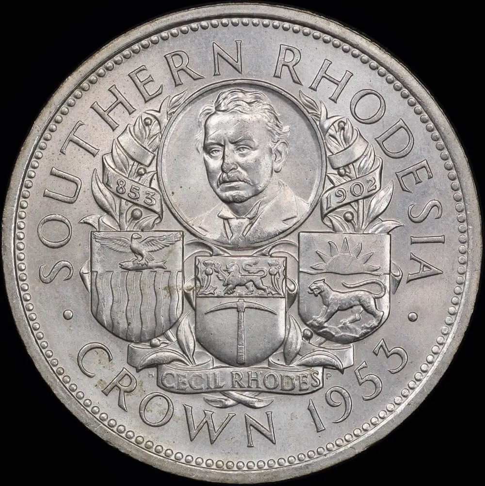Southern Rhodesia 1953 Silver Crown KM#27 Uncirculated product image