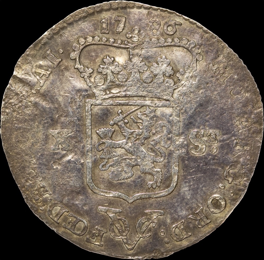 Netherlands (Utrecht) VOC 1786 10 Stuivers Delm# 1205d Fine product image