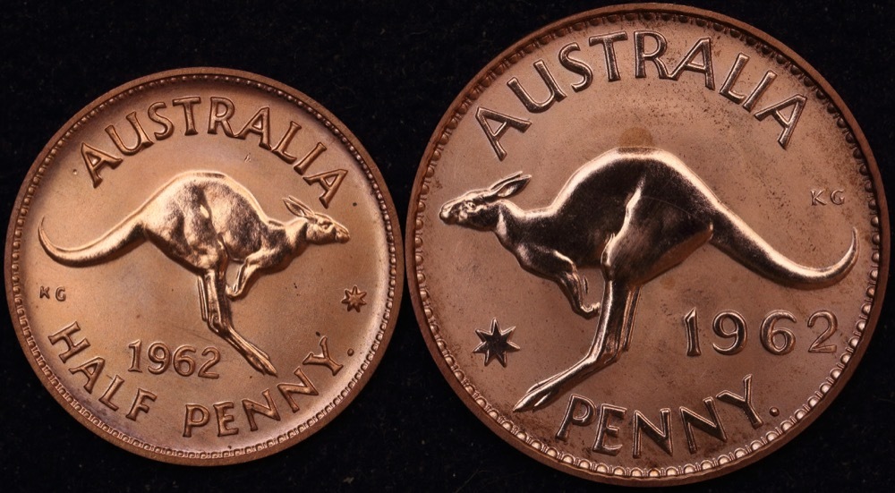 1962 Perth Proof Copper Pair (Penny and Halfpenny) product image