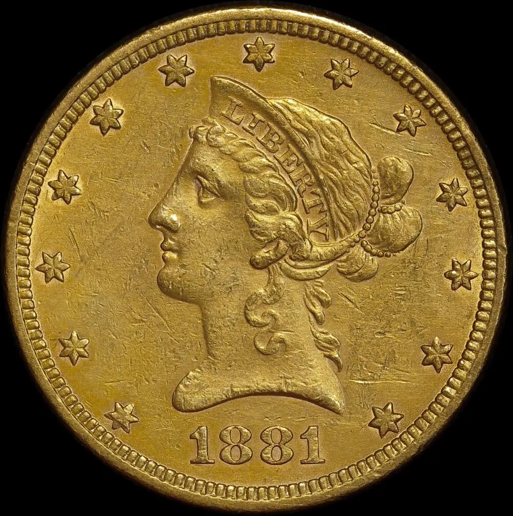 United States 1881 Gold $10 Liberty Eagle Extremely Fine product image