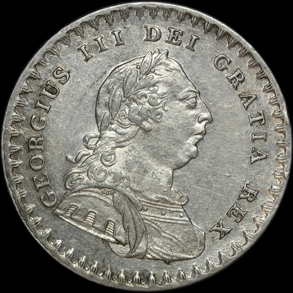1812 Silver 18 Pence George III S#3771 good EF product image