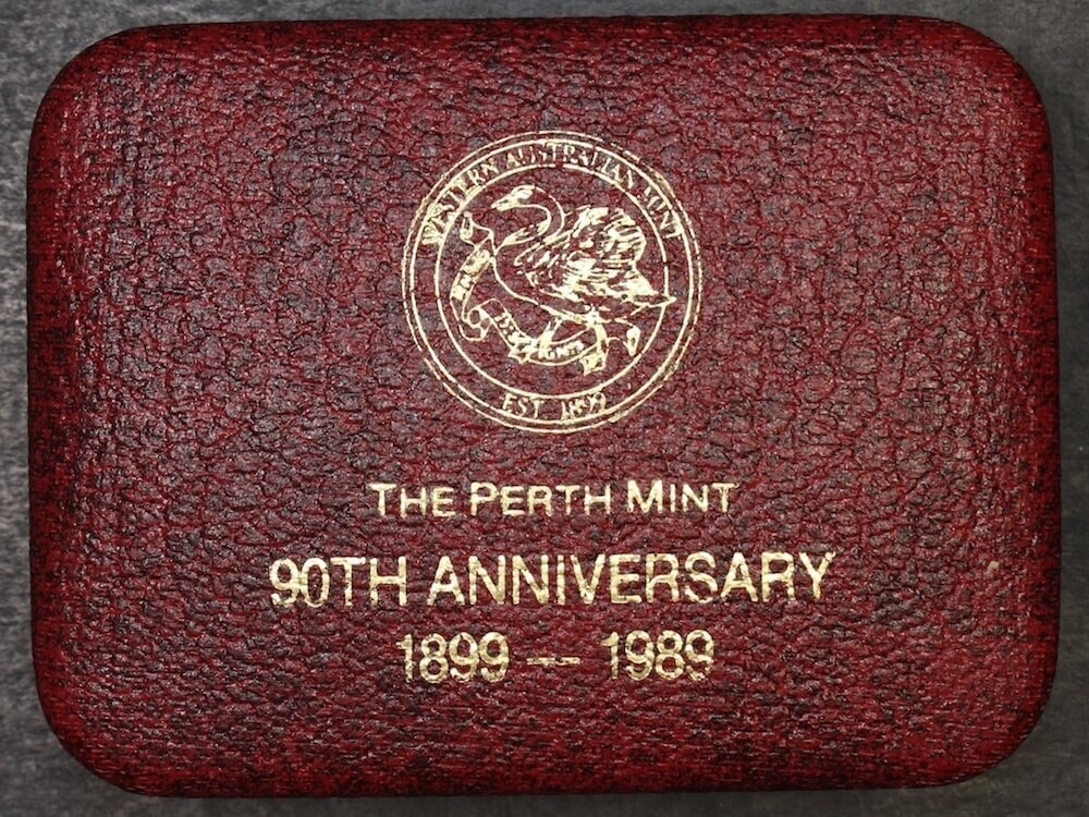 Perth Mint 1989 Silver 1oz Proof Ingot in Red Presentation Case product image