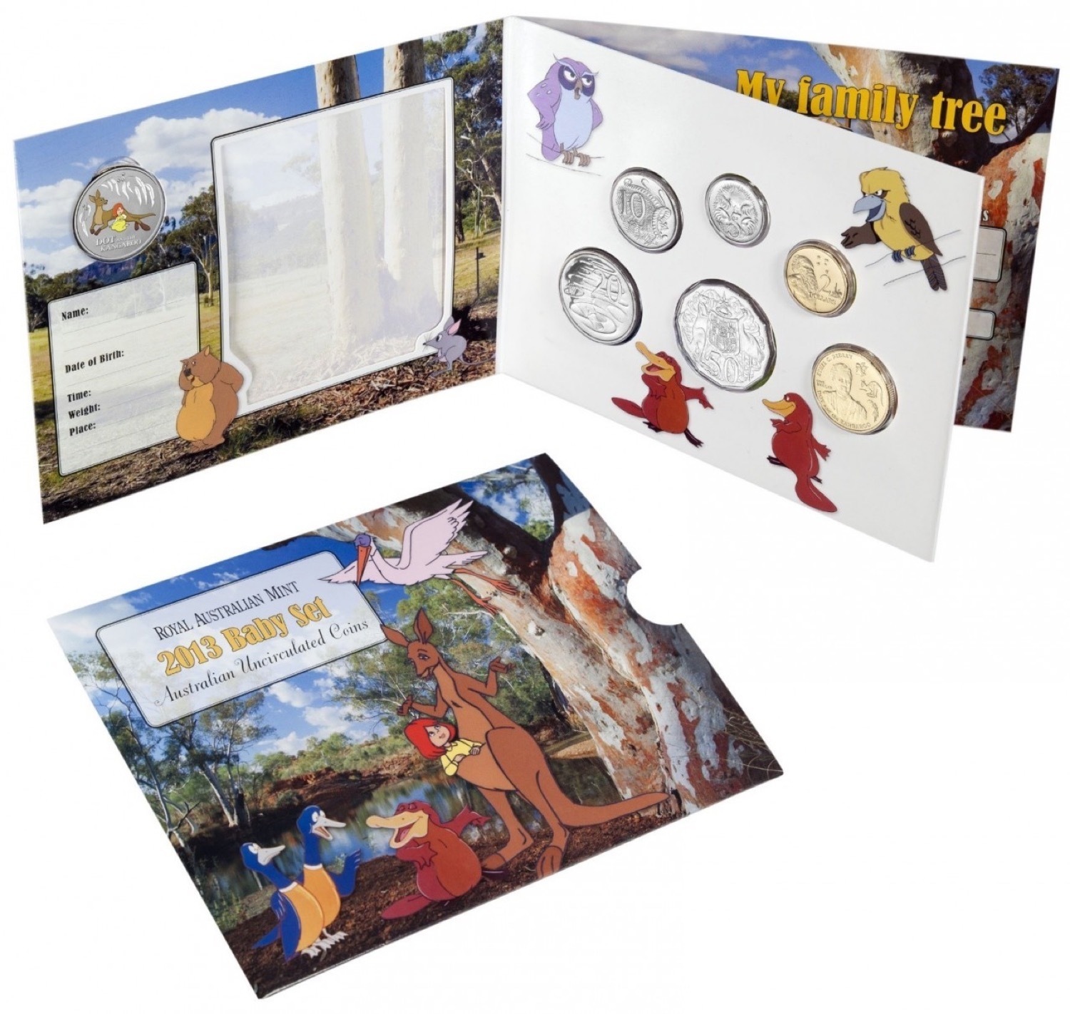Australia 2013 Baby Uncirculated Mint Coin Set Dot and the Kangaroo product image