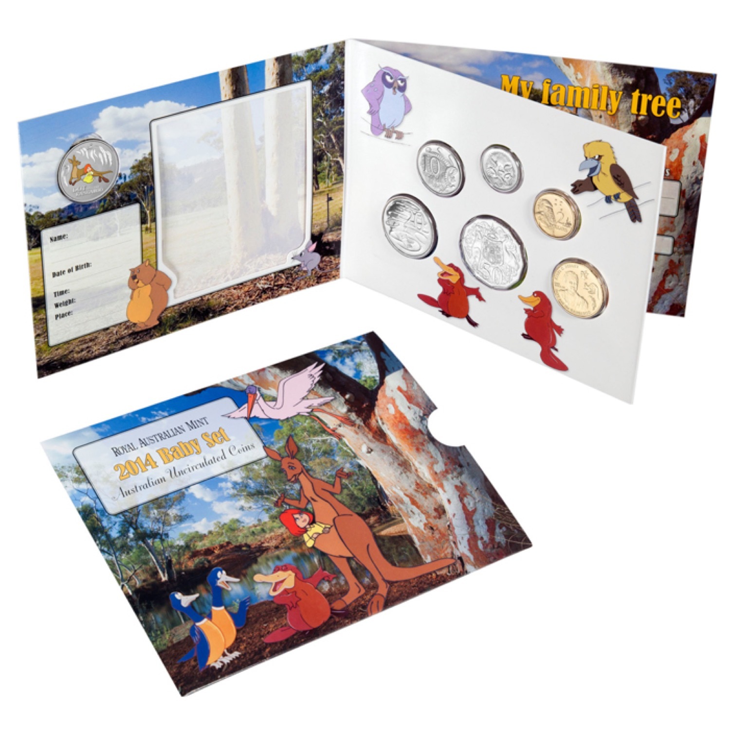 Australia 2014 Baby Uncirculated Mint Coin Set Dot and the Kangaroo product image